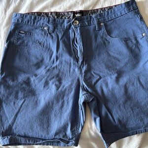 Vans Blue Flat Front Men's Shorts